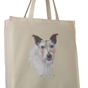 Schnauzer /'Portrait/' C Breed Dog Cotton Bag with Gusset Xtra Space Perfect Gift