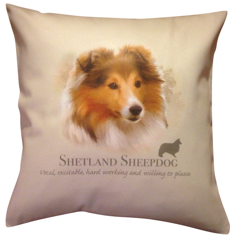 Shetland Sheepdog Sheltie Dog 100 Cream or White Cotton Etsy