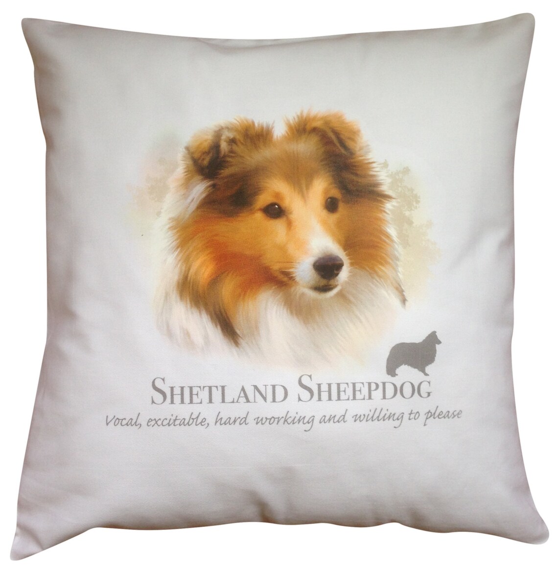 Shetland Sheepdog Sheltie Dog 100 Cream or White Cotton Etsy