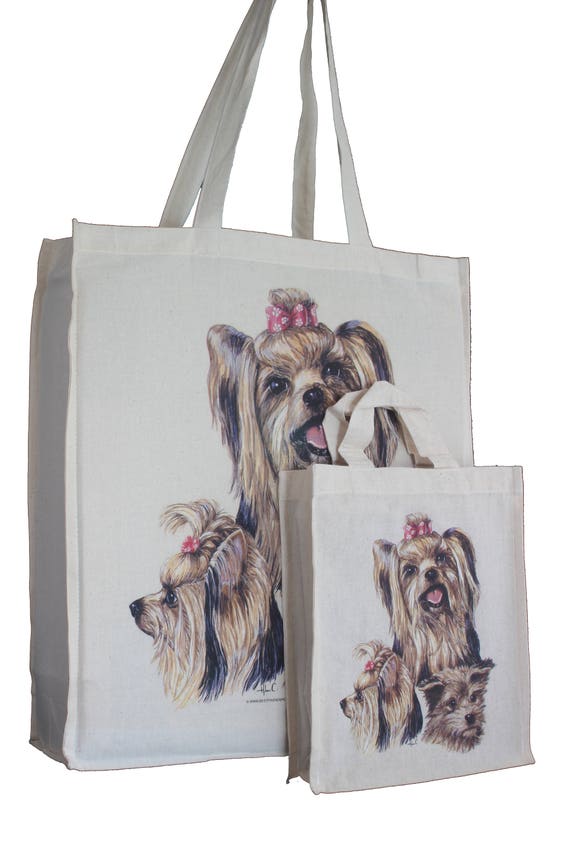 Yorkie Cotton Tote Bag Yorkie Cotton Tote Bag