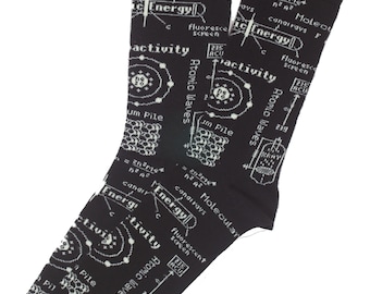 Quality Socks Nuclear Physics Science Scientist Formula Formulae Mid Calf Socks Unisex Perfect Gift