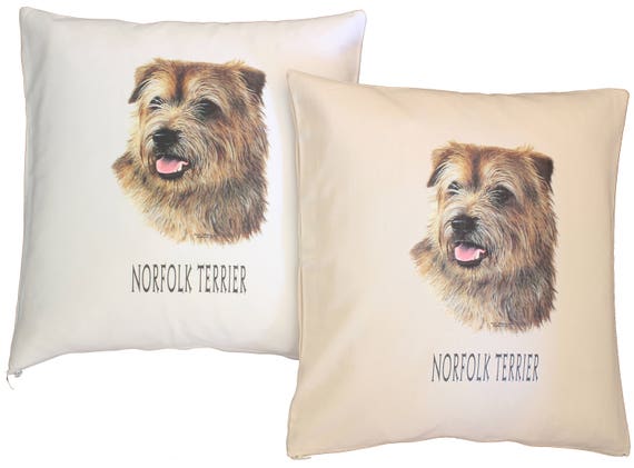 Norfolk Terrier Breed Of Dog 100 Cream Or White Cotton Etsy