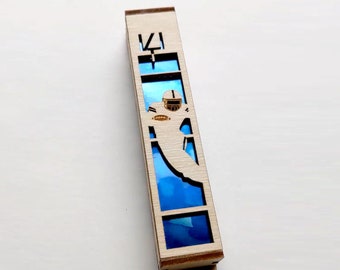 Football Mezuzah - 1 inch // Birthday Gift // Baby Shower