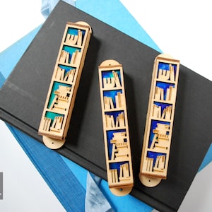 Book Lover Mezuzah 6" - Wedding Gift // Bat Mitzvah // Librarian // Reader