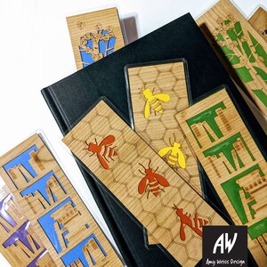 Laminated Cherry Wood Bookmarks