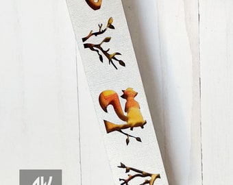 Squirrel Mezuzah - 1 inch // Birthday Gift // Baby Shower // Child Bedroom