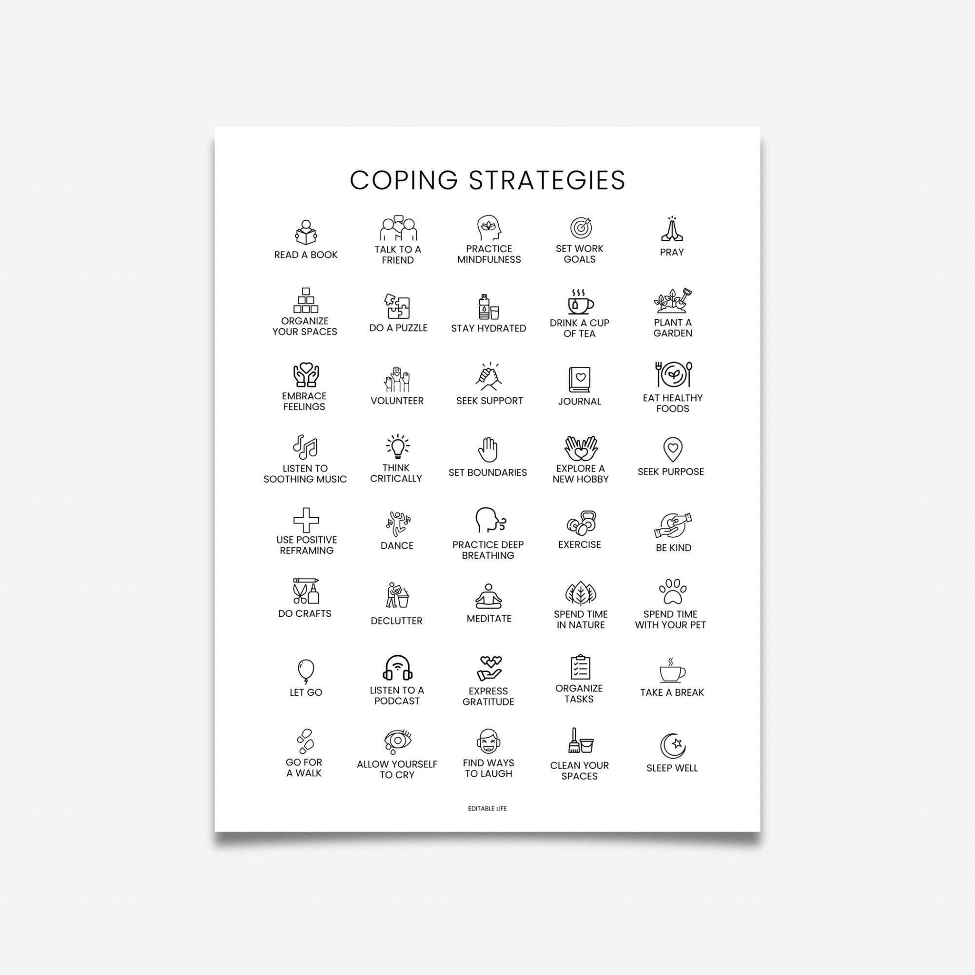 Coping Strategies Coping Skills Coping Mechanisms Mental Health Therapy ...