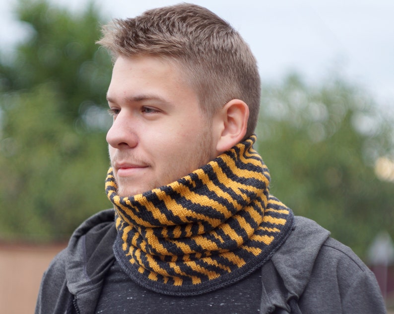 Mens knit cowl mens snood man infinity scarf gift for men Etsy