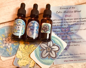 Flower Essence - Celtic Medicine Wheel Essence, Tree Essence, Animal Guide Essence, made in Cornwall UK