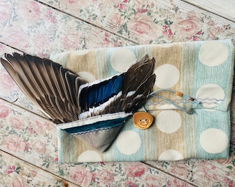 Ceremonial Smudge Fan, Mallard Duck Fan, Cruelty Free Feathers, Smudge Healing Fan, Shamanic Tools, Cornwall UK