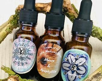Elder, Spider and Mouse Essence - Celtic Medicine Wheel Essence, Tree Essence, Animal Guide Essence, made in Cornwall UK
