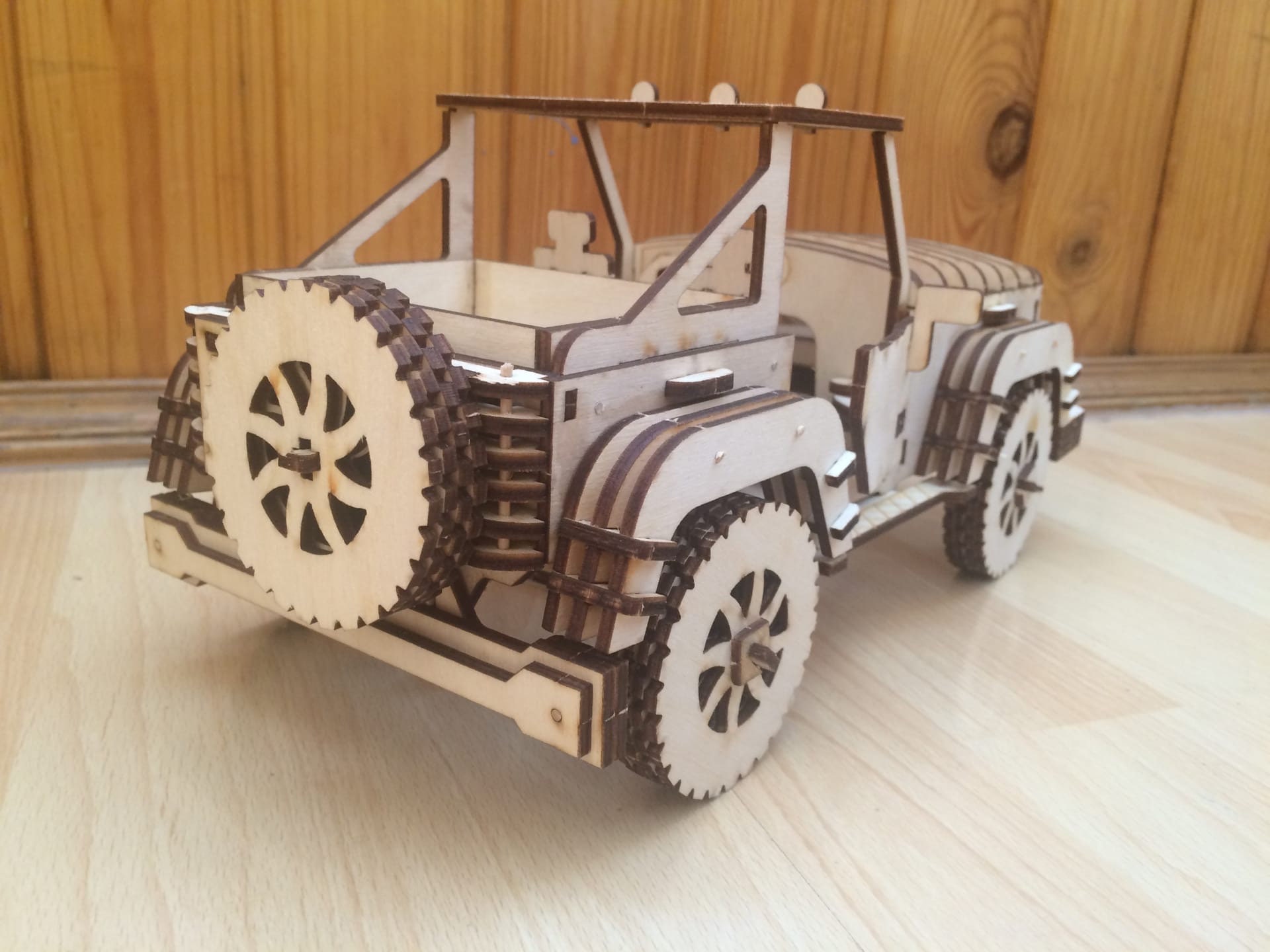 Wooden car model kit Laser cut Car wooden toys cars plywood Etsy