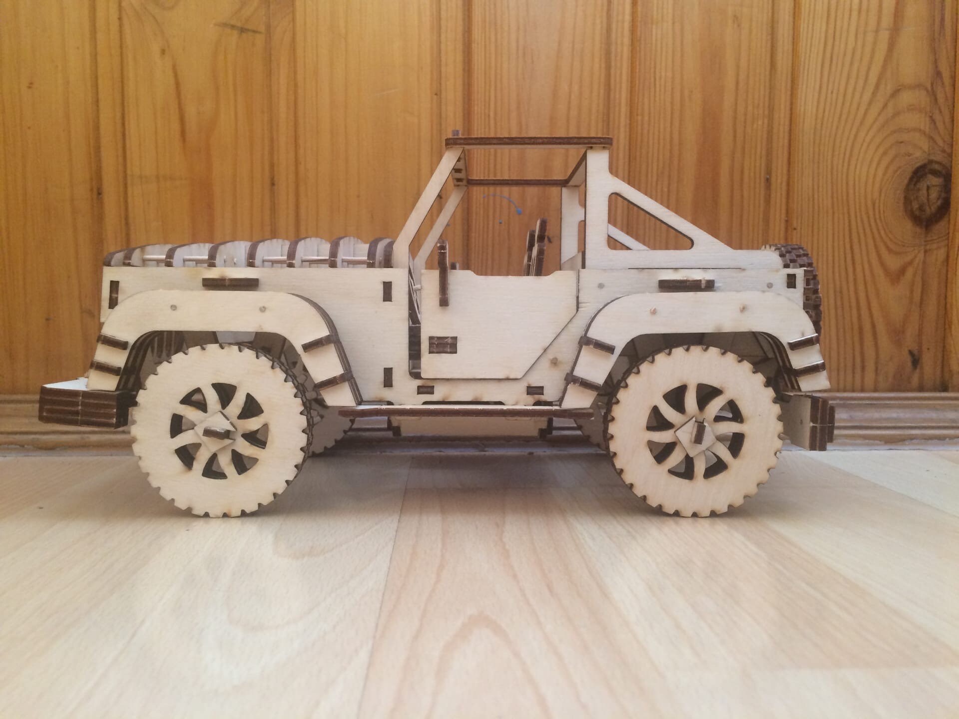 Wooden car model kit Laser cut Car wooden toys cars plywood Etsy