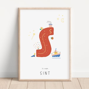 S is for Sinterklaas | Poster Sinterklaas | Sinterklaas decoration