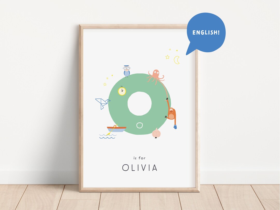 Letter O | Alphabet O Print | Personalized First Name Print | Cheeky ...
