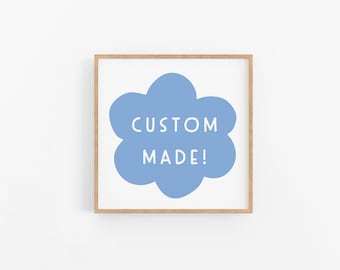 D I G I T A L | Custom poster | Personalized print | Colorful design | Made to order | Personalized gift