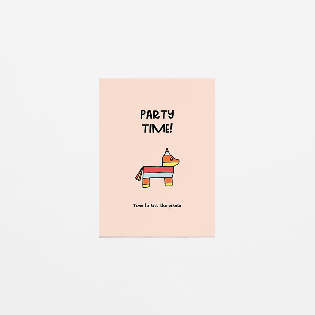 Pinata Timer Party Piñata | Party Time! Time to Kill the Piñata - Etsy