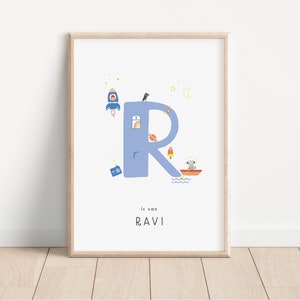 Letter R | Alphabet R Print | Personalized First Name Print | Cheeky ...