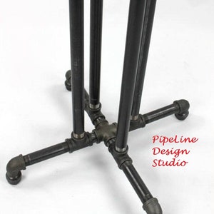 Iron Pipe Table Base Kit, 1" Diameter Pipe, 22" Wide at the Base- 20" - 44" Tall, Bars, Restaurants, Coffee Shops, Breweries