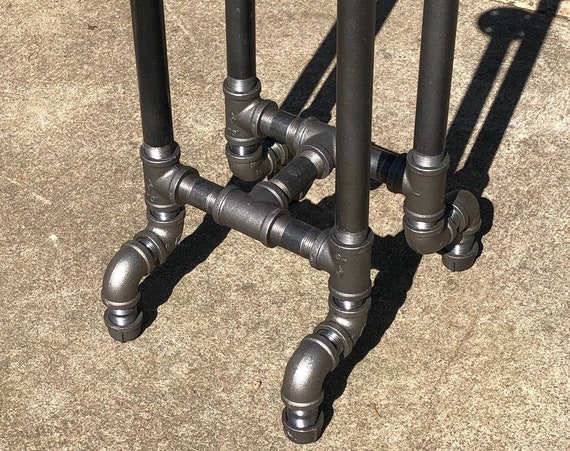 Industrial Black Pipe Bar Stool or Table Base “DIY” Parts Kit, Perfect for Breweries, Bars, Restaurants, Coffee Shops, Pubs