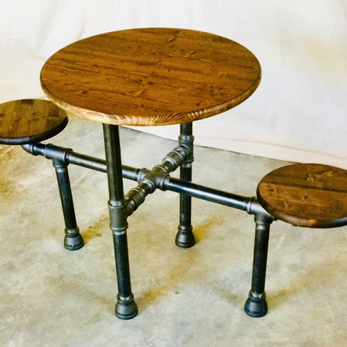 Industrial Pipe Picnic Table Base diy Parts Kit Etsy