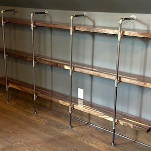 Original Authentic Iron Pipe Shelving Kit, Premium Quality with Free Shipping!