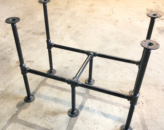 Industrial Pipe Table Base -"DIY" Parts Kit, 3/4" x 54" long x 24" wide, Choose Height -28", 30", 32", 34", 36", 38", 40", 42" or 44" tall