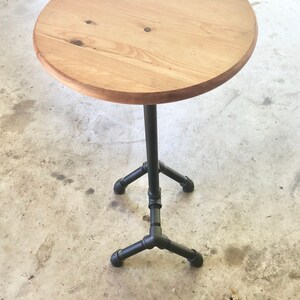 Black Pipe Table Base Diy Parts Kit Pedestal Etsy
