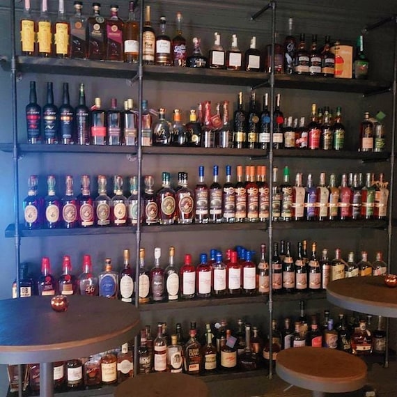 Pipe Shelving, 6 Shelf Wall Mounted, Parts Kit "DIY", Perfect Shelving for Bar, Coffee Shop, Restaurant, Clothing Store