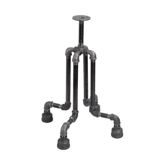 Black Pipe Table Base “DIY" Parts Kit- 16" wide x 20" tall
