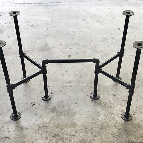 Industrial Pipe Desk Base Kit 1 Diameter Etsy