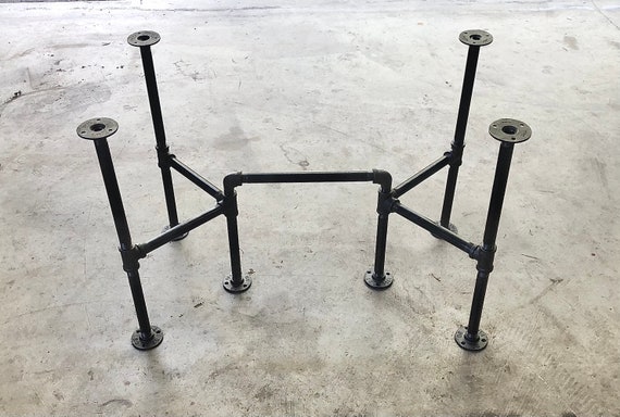 Industrial Pipe Coffee Table Base, "DIY" Parts Kit, 1/2" Pipe - 30" long x 16" wide x 20" tall