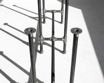 Industrial Pipe Table Base Kit, 3/4" x 66" long (select height and depth in dropdown menu)