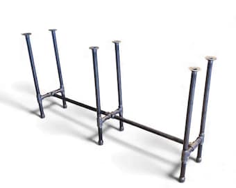 Industrial Pipe Table Base Kit, 3/4" x 66" long (select height and depth in dropdown menu)