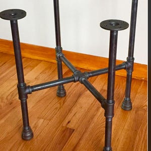 Sturdy Industrial Pipe Table Base - Build Your Own Unique Furniture ...