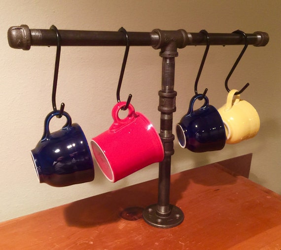Industrial Pipe Coffee Cup Holder "DIY" Parts Kit
