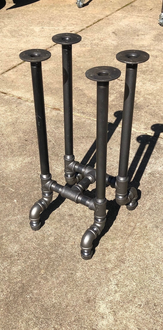 Industrial Black Pipe Bar Stool or Table Base “DIY” Parts Kit, Perfect for Breweries, Bars, Restaurants, Coffee Shops, Pubs