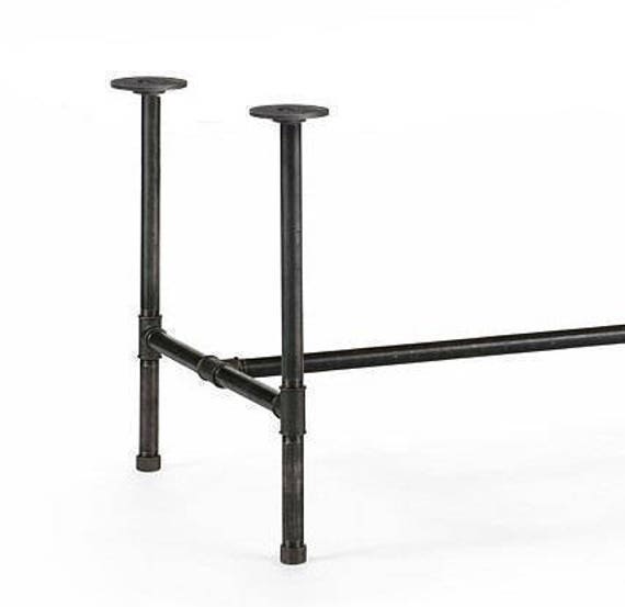 Industrial Pipe Table Base “DIY" Parts Kit-3/4” x 42" Long x 28” Wide x 20", 24", 28", 30", 32", 34", 36", 38", 40", 42", or 44" Tall