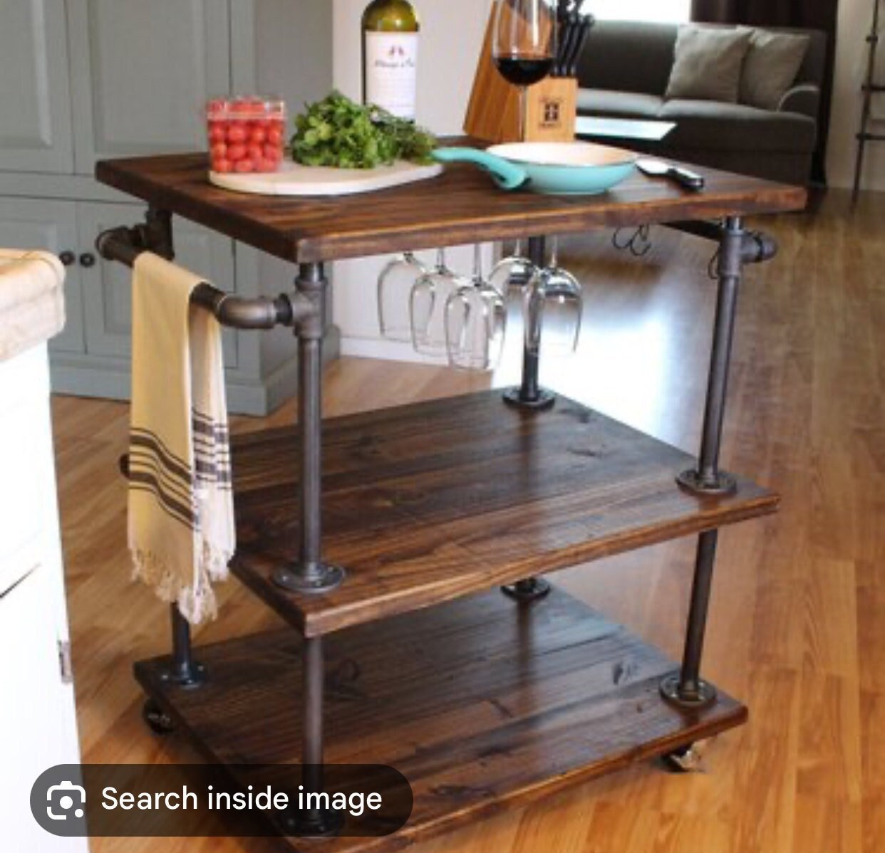 Industrial Pipe Parts Kit for Kitchen Island