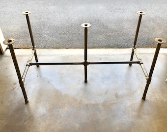 Industrial Pipe Table Base Kit - Heavy Duty, Sturdy and Durable DIY Table Legs for Industrial & Rustic Furniture