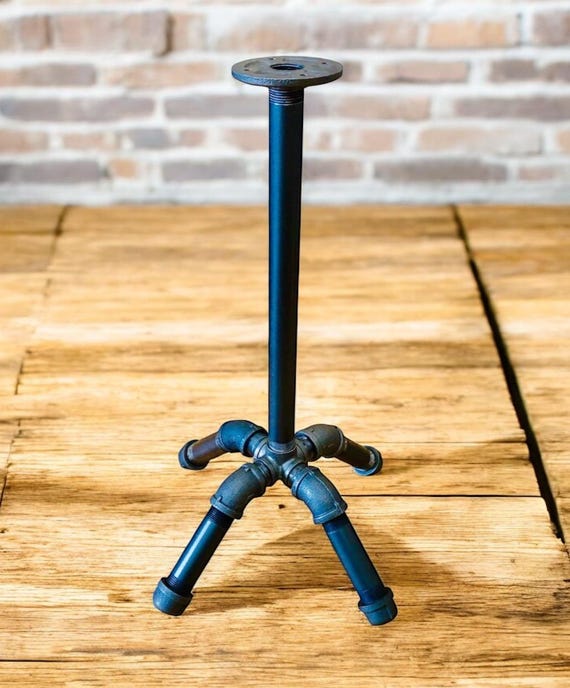 Industrial Pipe Table Base Kit - Heavy Duty and Durable - Holds up to 75 Pounds Perfect for Small Table or Plant Stand