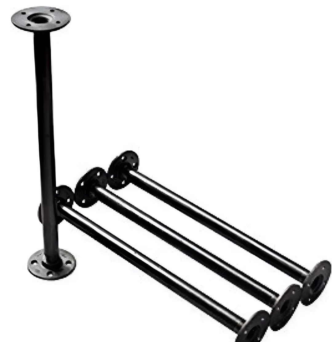 Industrial Pipe Table Legs - Sturdy Metal Desk & Table Supports, Choose ...