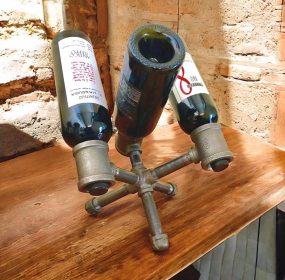 DIY Iron Pipe Wine Rack Kit – Craft Your Own Stylish Rustic Bar Display and Storage Solution for Wine Bottles