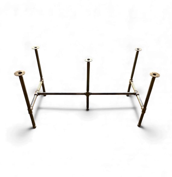 Industrial Pipe Table Base Kit - Heavy Duty, Sturdy and Durable DIY Table Legs for Industrial & Rustic Furniture