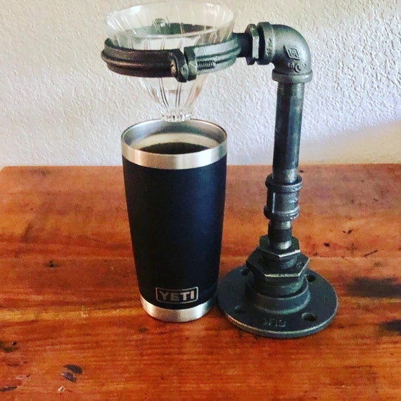 Industrial Iron Pipe Pour Over Coffee Maker