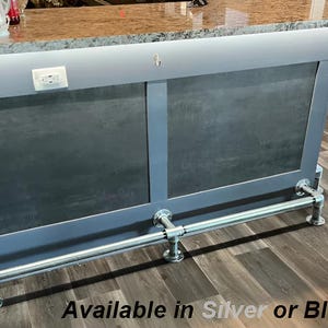 Industrial Pipe Foot Rail for Your Home or Business Bar - Choose Silver or Black