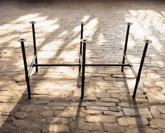 Industrial Pipe Table Base Kit, 1" x 30" Tall - Length- 26", 32", 38", 44", 56", 68",80" or 92" Width- 12", 16", 20", 24", 26", 28" or 30"