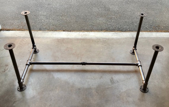 Black Pipe Table Base, "DIY" Kit, 3/4" x 40" tall - Length- 26", 32", 38", 44", 56", 68", or 80" Width- 12", 16", 20", 24", 26", 28" or 30"