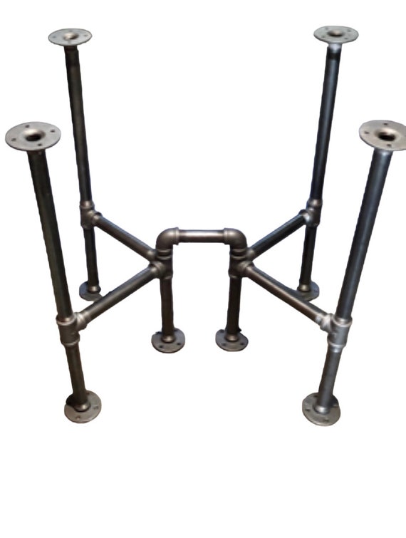 Industrial Pipe Cross Table Base, "DIY" Parts Kit, 3/4" Pipe x 28" long x 22" wide, Choose 20" tall up to 42" tall- Biggest<<SALE>>of 2022!!