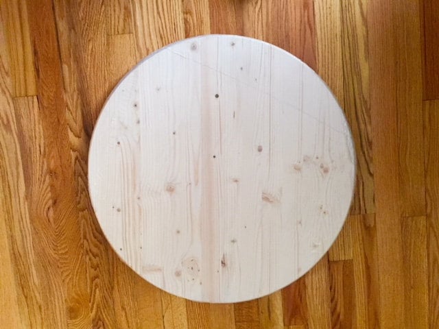 Pine Round Table Top 40 x 1